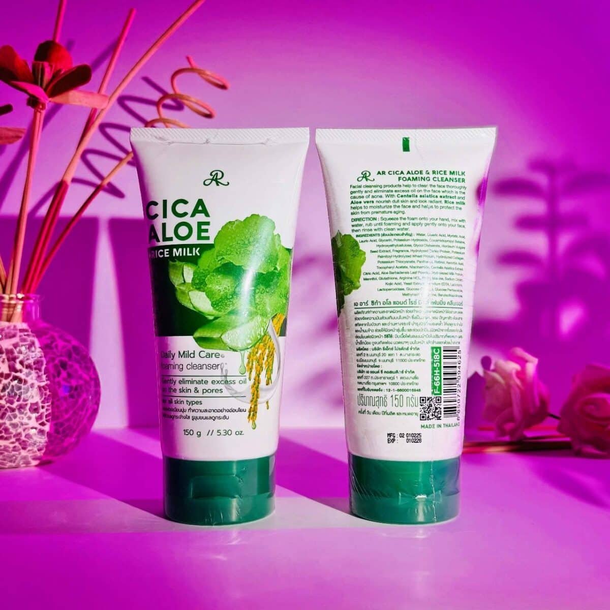 AR Cica Aloe & Rice Milk Foaming Cleanser 150g - Image 1