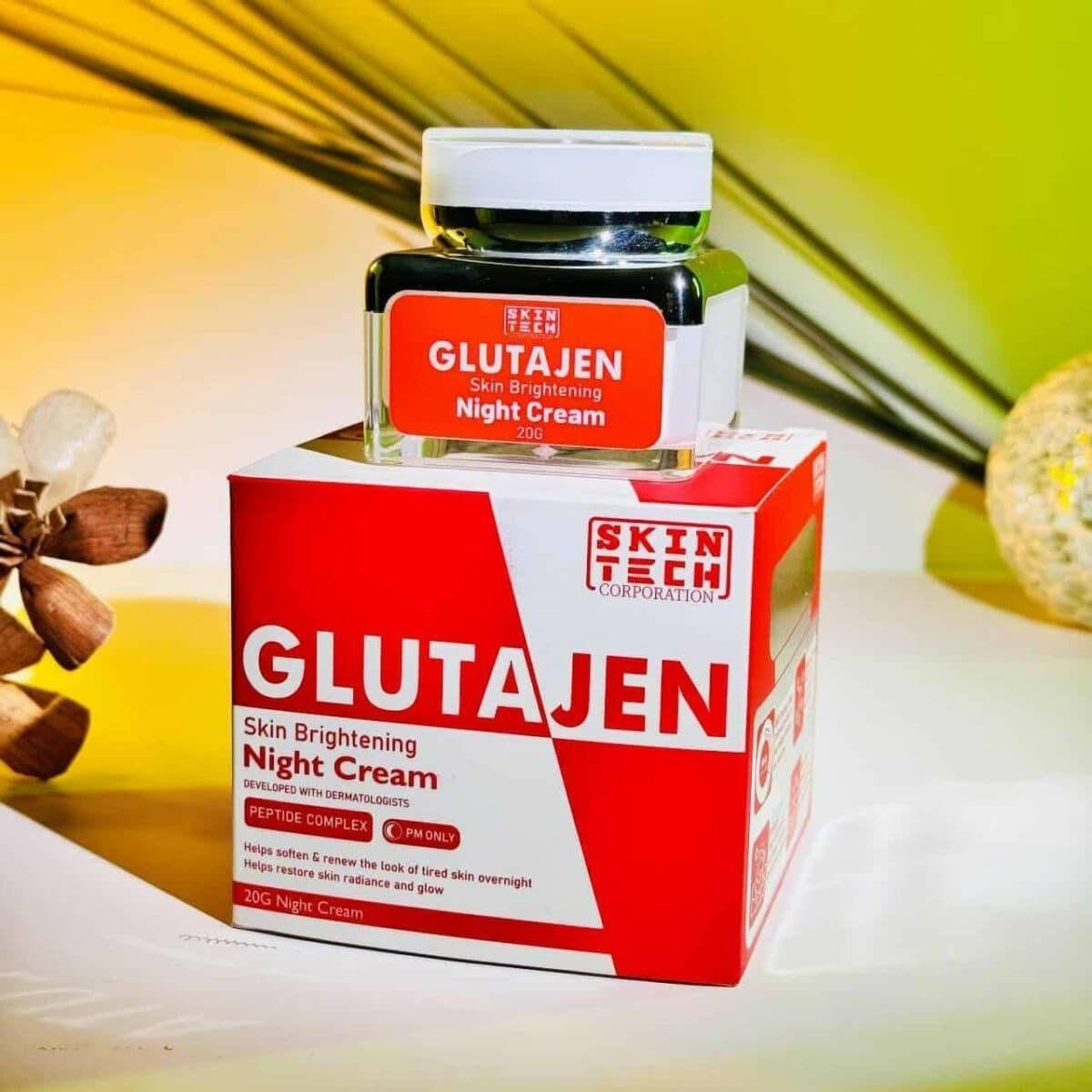 GLUTAJEN Skin Brightening Night Cream - Image 1