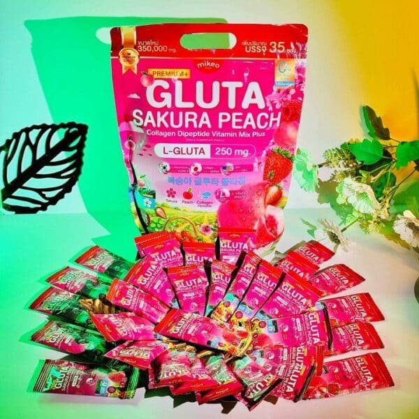 MIKEO Gluta Collagen Sakura Peach Vitamin Mix Plus